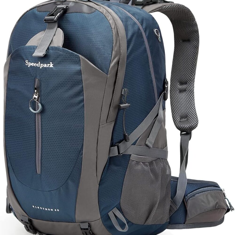 SPEEDPARK 40L Hiking Backpack, Lightweight Camping Daypack with Rain Cover