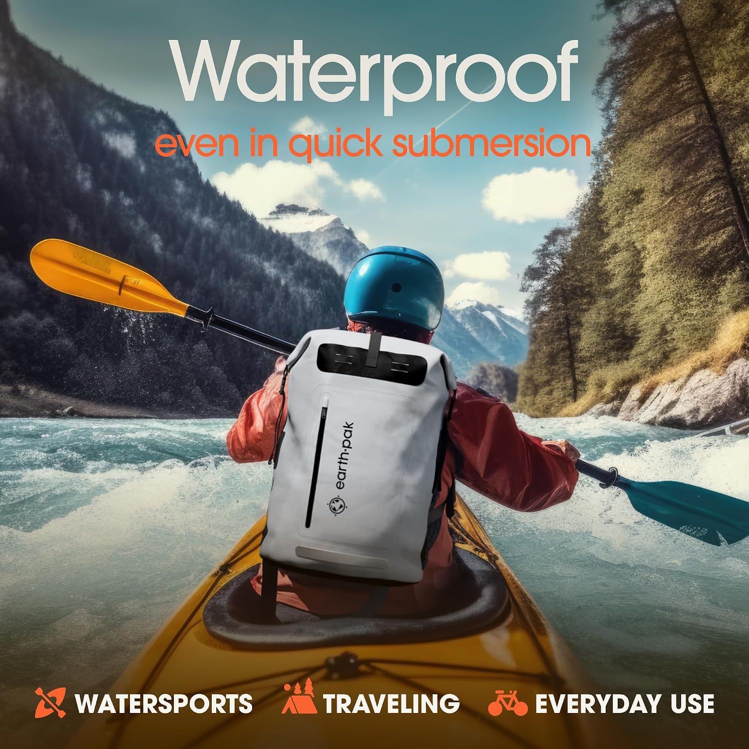 Waterproof Dry Bag Backpack 85L - Kayaking Boating Fishing Rafting Marine - Image 3