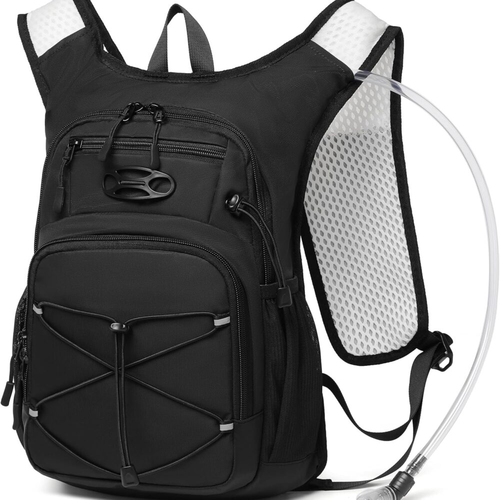 Wotony Lightweight Hydration Backpack with 2LOR 3LWater Bladder for Cycling Hiking Rave - Water Daypack for Men Women