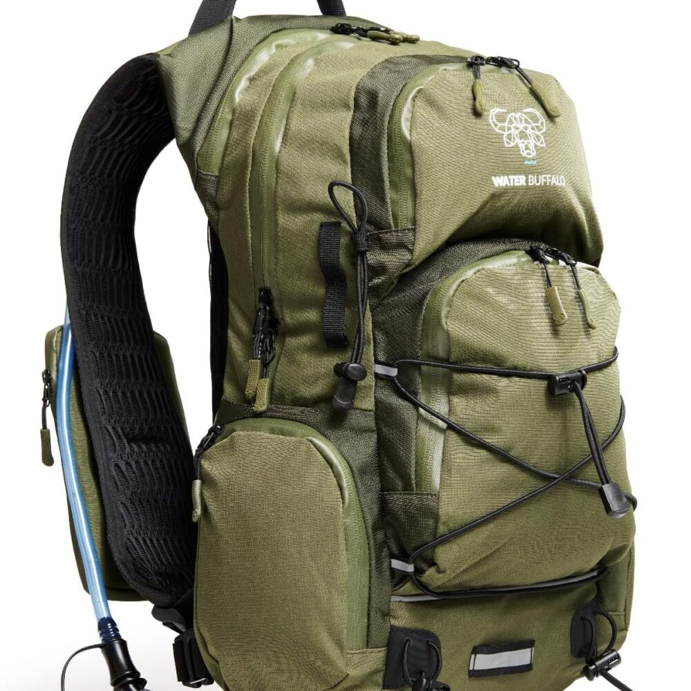 Water Buffalo Sherpa 22L Hiking Hydration Backpack, 2L Bladder